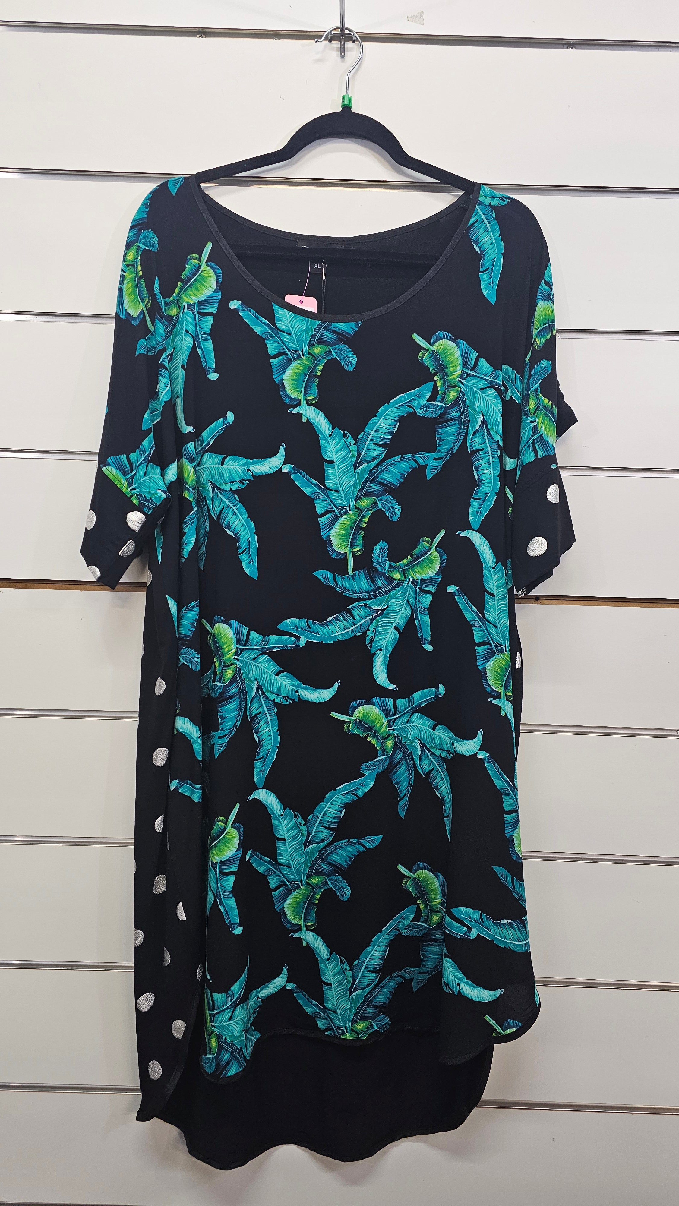 Jellicoe banana leaf dress XL
