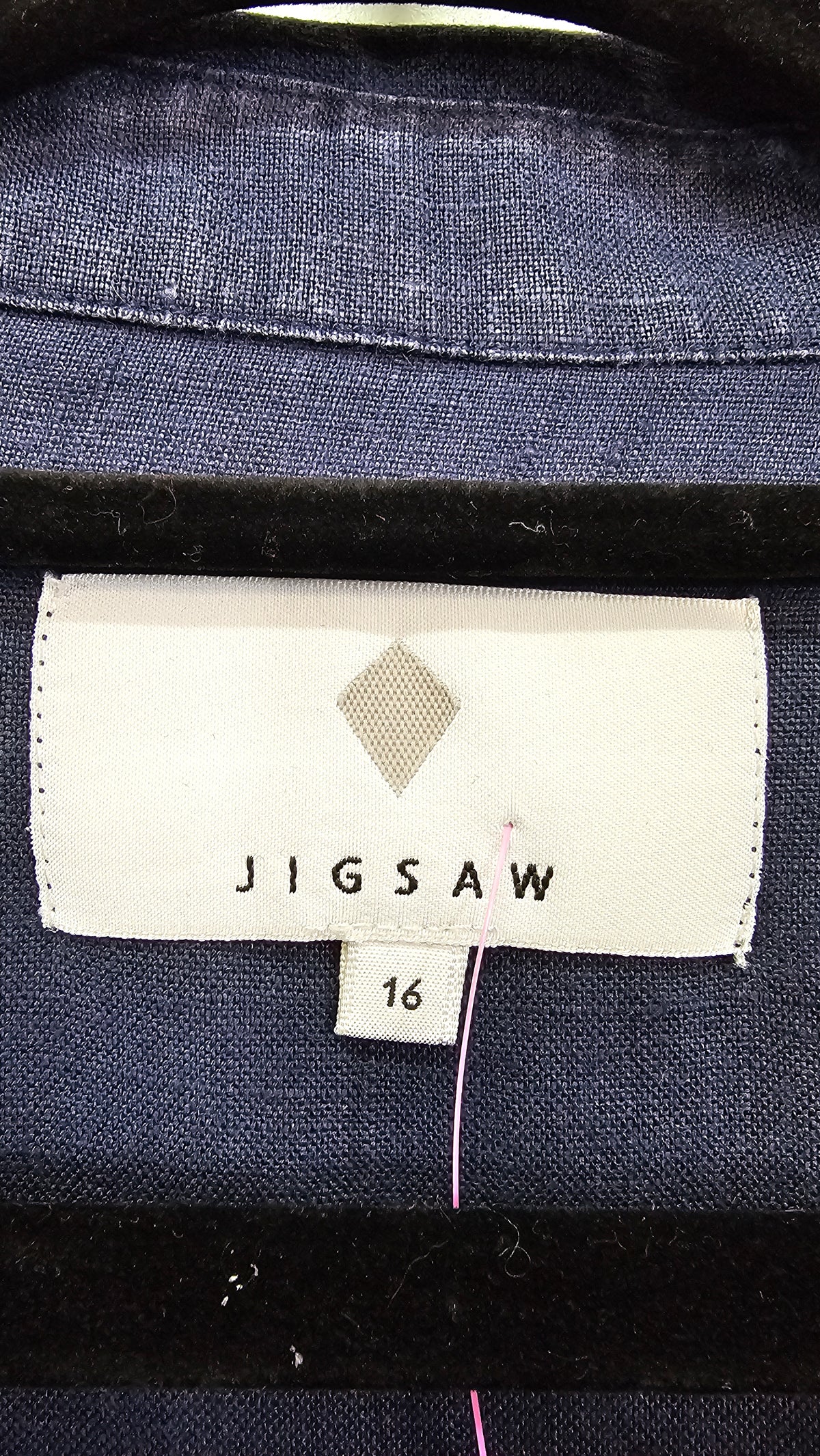 Jigsaw long sleeve linen dress 16