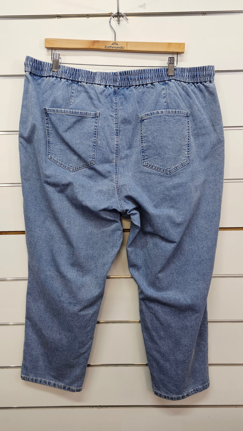 Grae Denim Light Wash Wide Leg 3/4 Jeans - 2XL