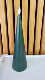Bullet wick LED candle green