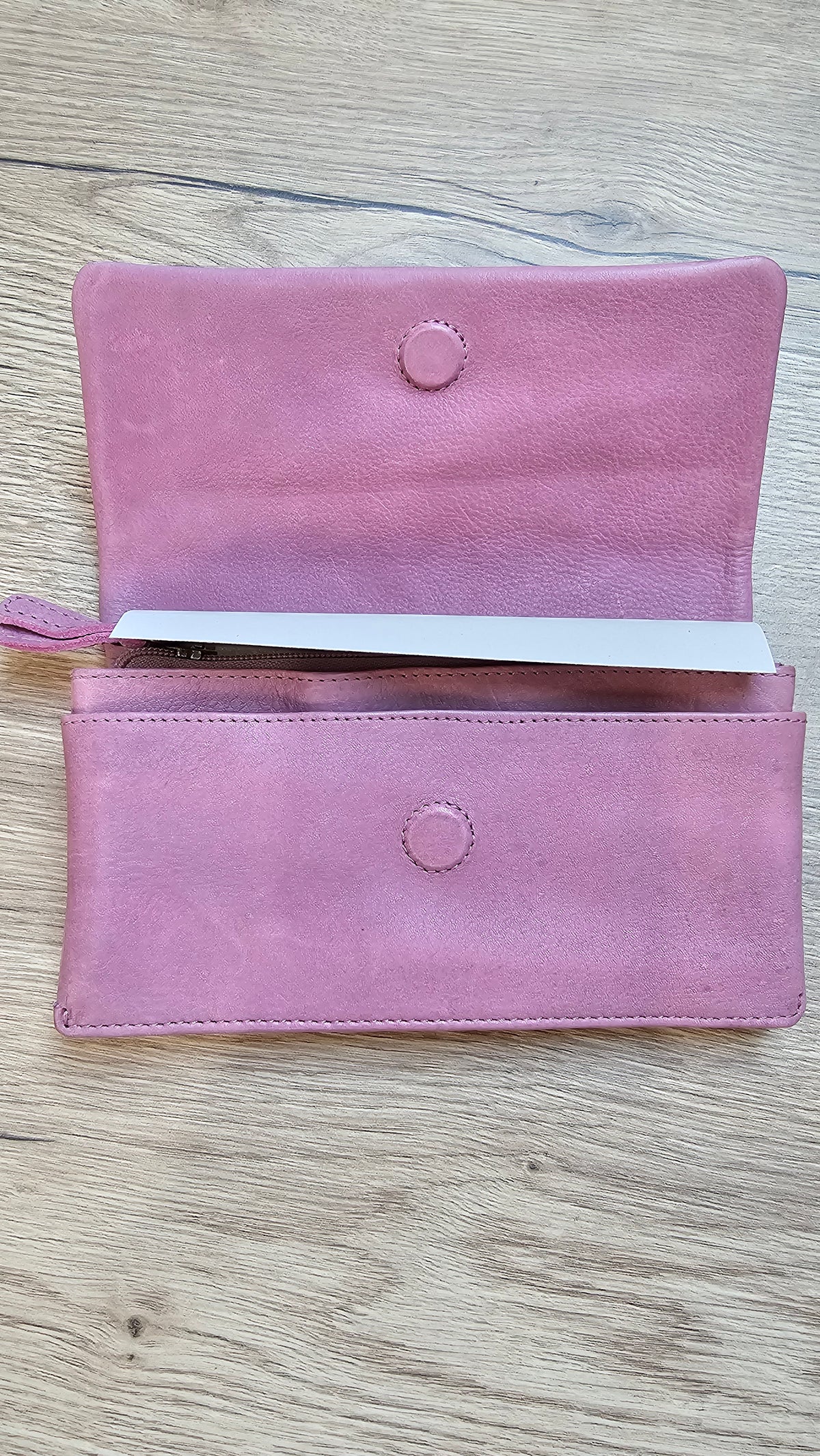 Rugged Hide Lilac Bowie Wallet leather