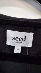 Seed long sleeve black blouse 6