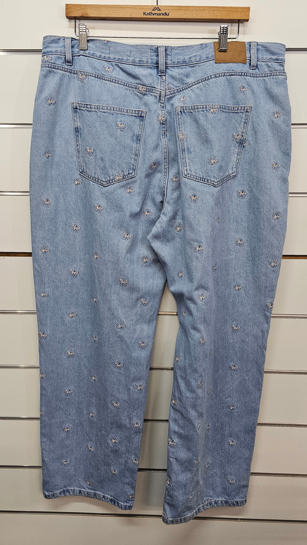 Cotton On Light Wash Bow Detail Jeans - 38