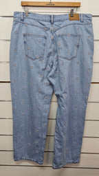 Cotton On Light Wash Bow Detail Jeans - 38