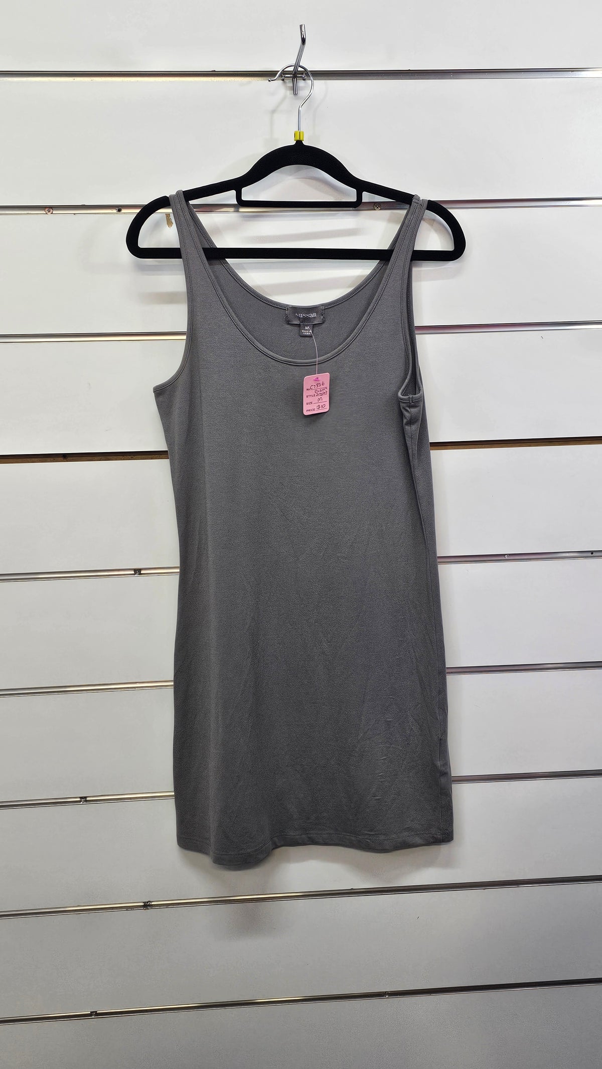 Sussan Grey Cotton Singlet - M
