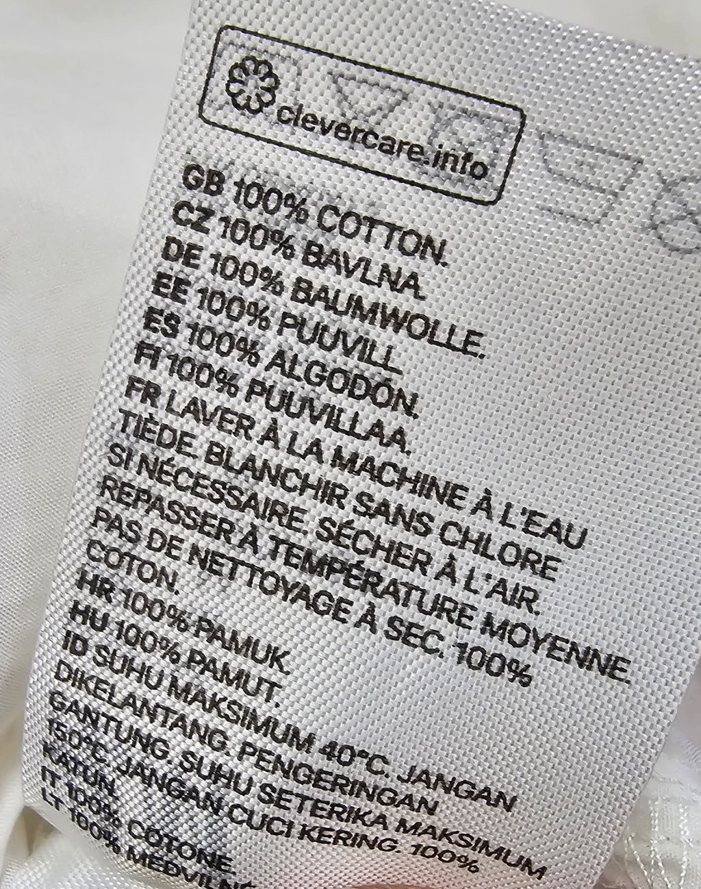 H&M white blouse M