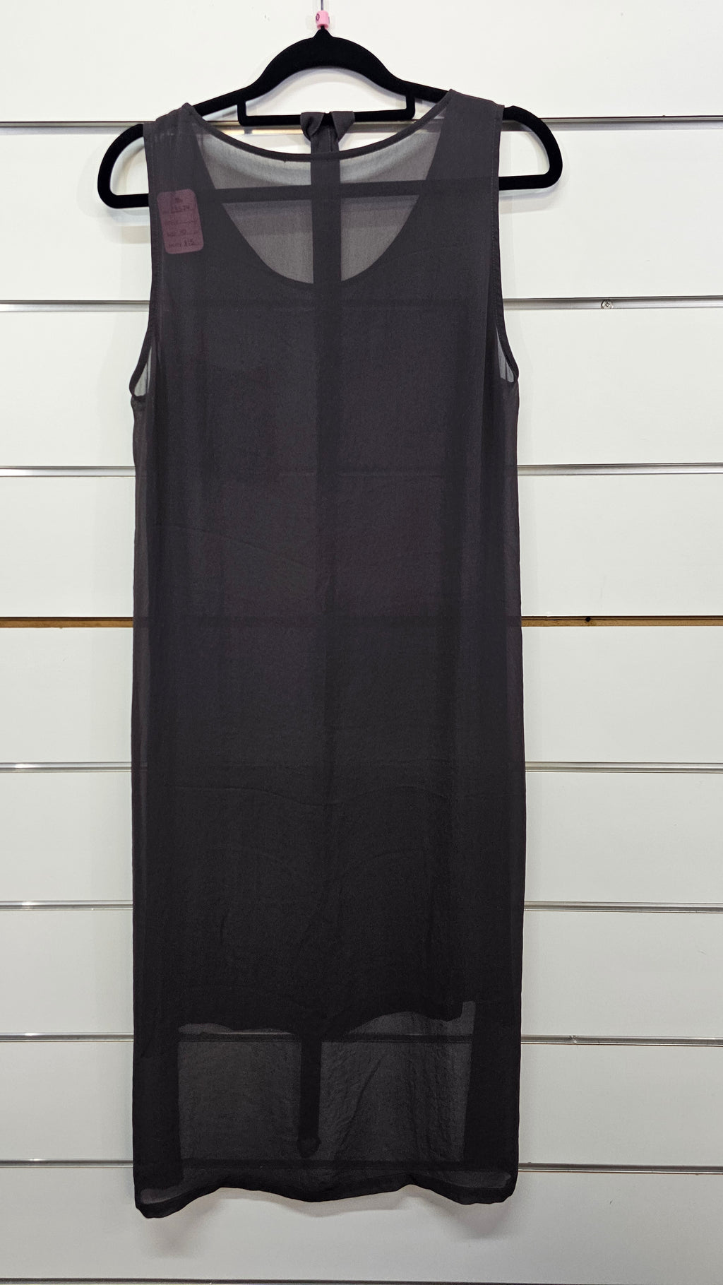 Chiffon dress with a belt