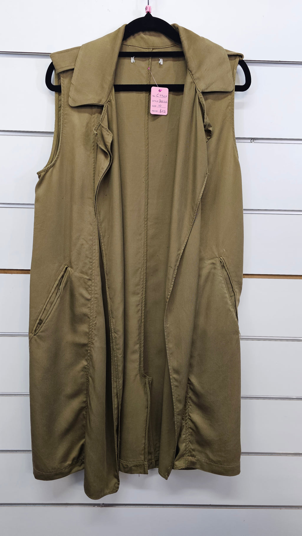 Khaki vest / coat