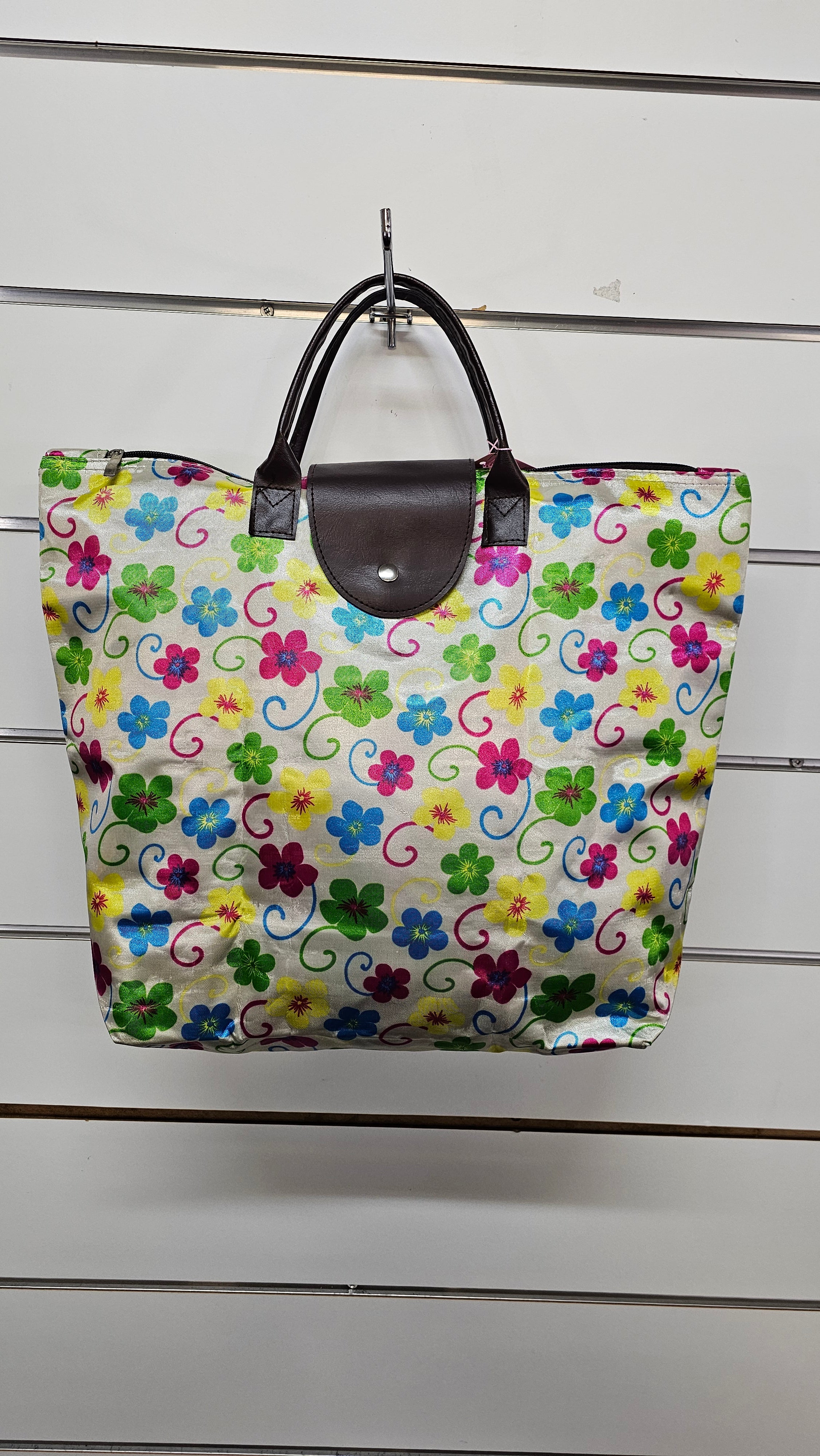 Floral shopping bag