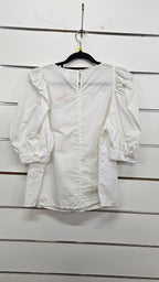 H&M white blouse M