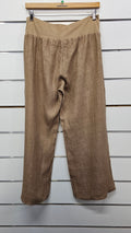 ES Sand Wide Leg Linen Pants - XL