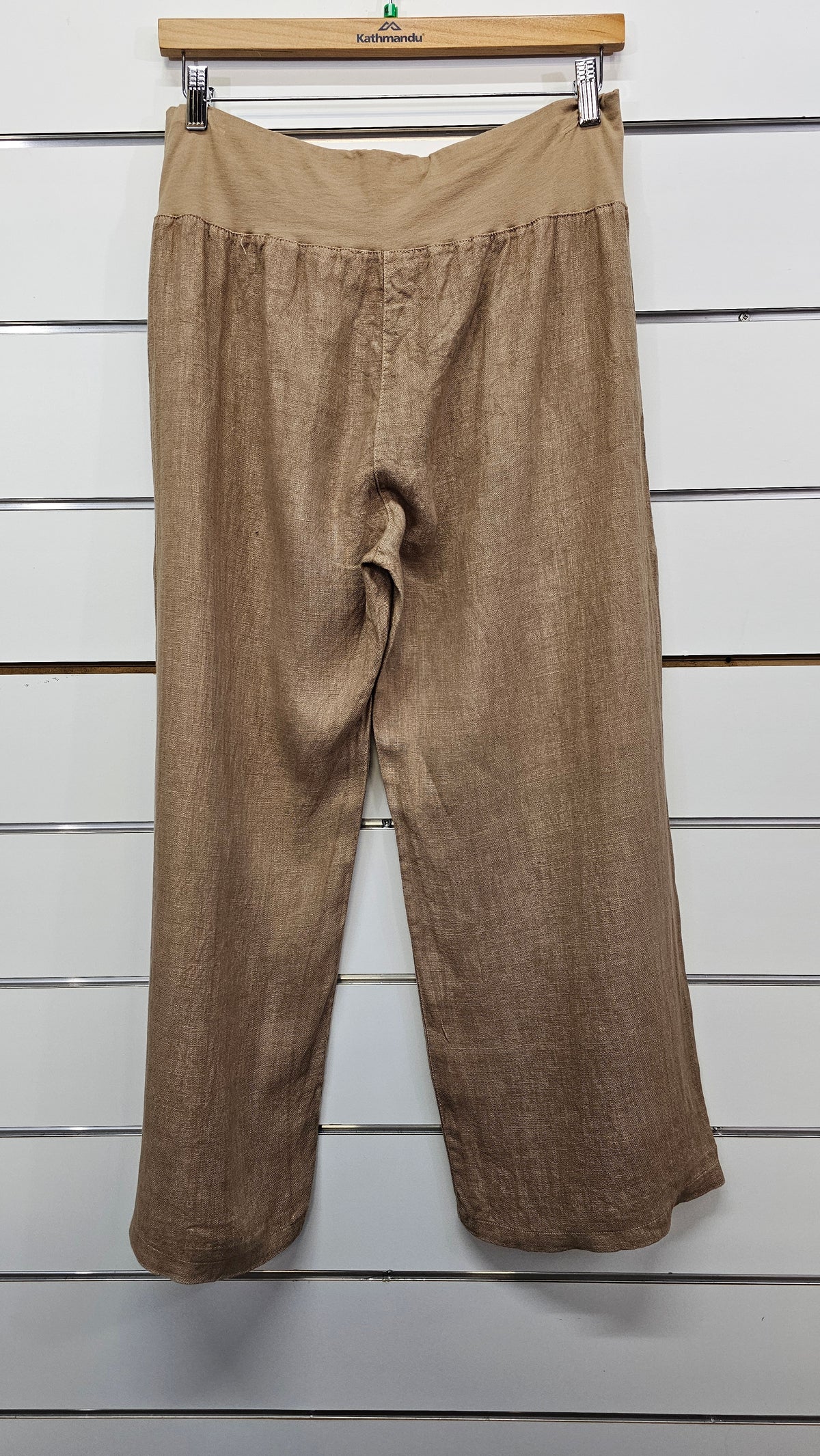 ES Sand Wide Leg Linen Pants - XL