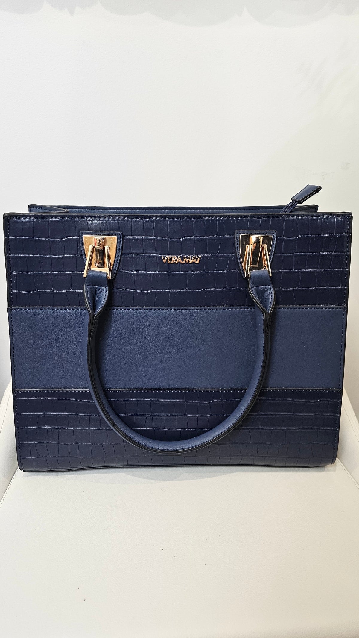 Vera May navy blue handbag