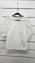 H&M white blouse M