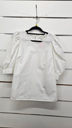 H&M white blouse M
