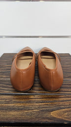 Pulp Beige Pointed-Toe Strap Flats - 40