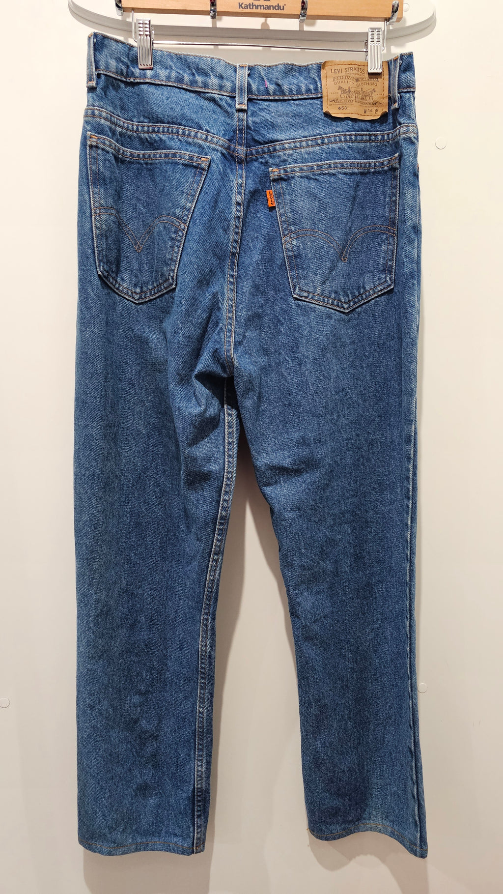 Levi Blue Denim Jeans Straight Leg - 16R