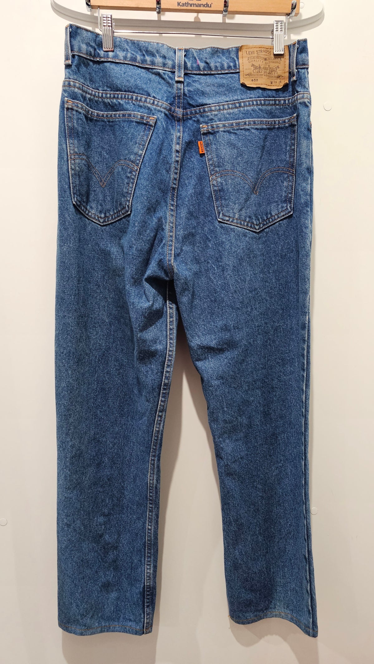 Levi Blue Denim Jeans Straight Leg - 16R