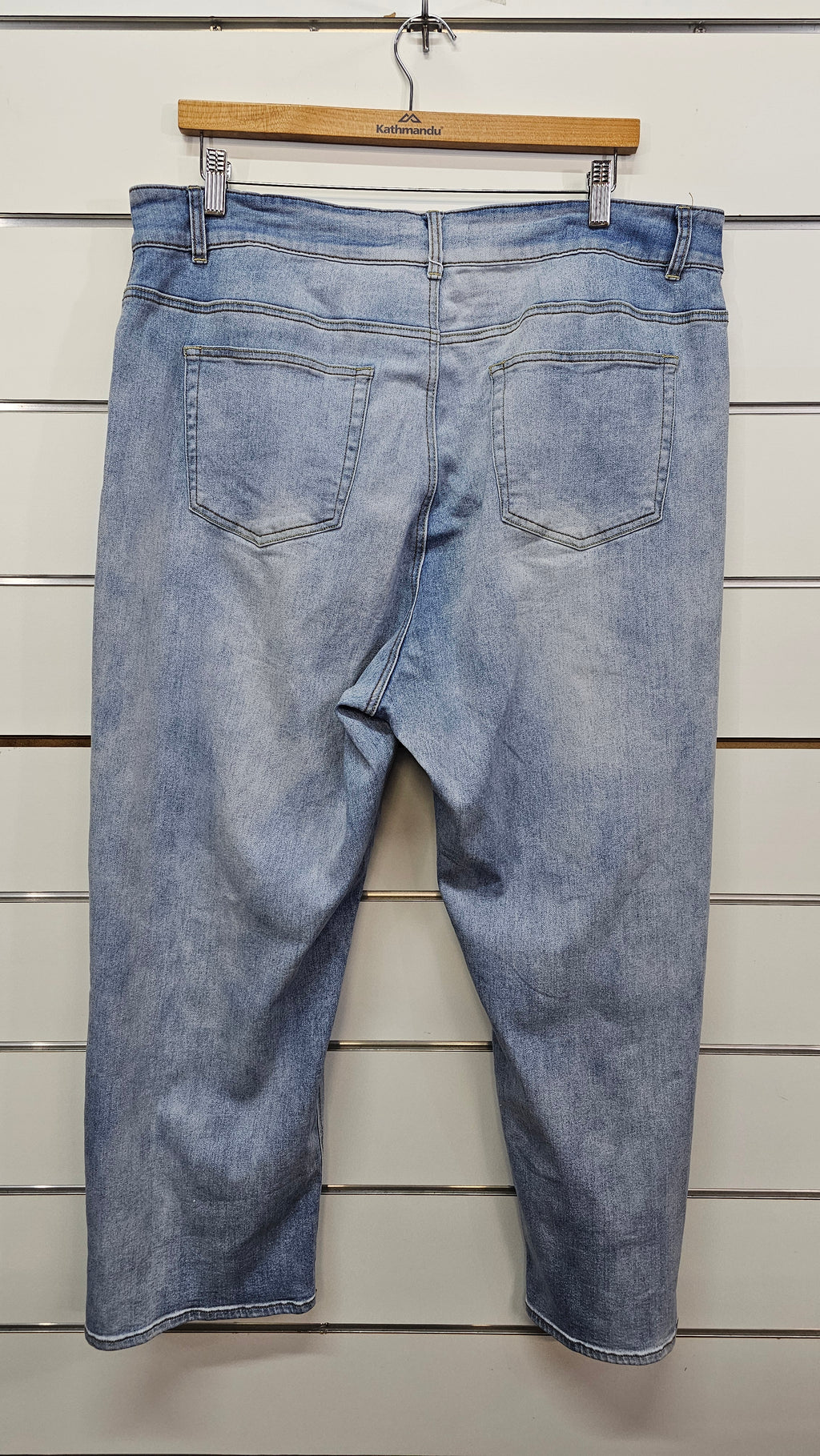 Denim Republic Mid Wash Wide Leg Jeans - 20