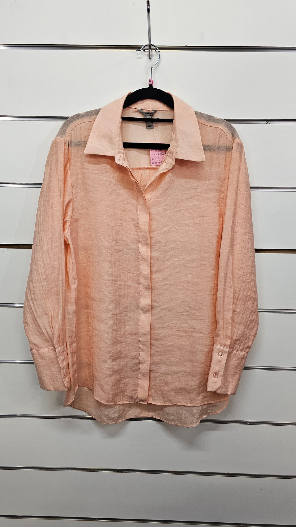 River Island peach shirt 10