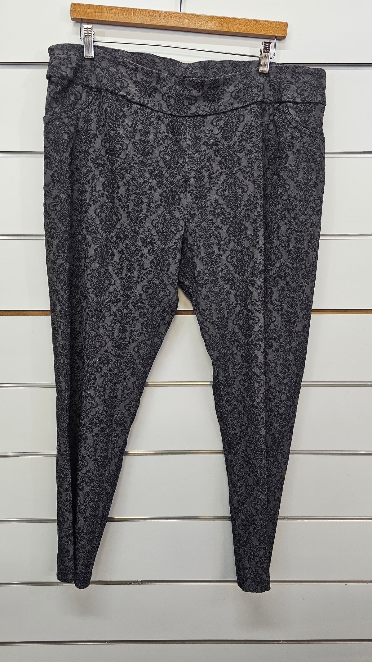 Taking Shape Grey Printed Stretch Pants - 20