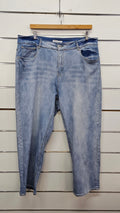 Denim Republic Mid Wash Wide Leg Jeans - 20