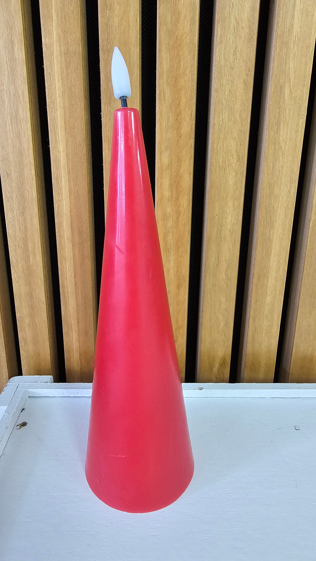 Bullet wick LED candle red