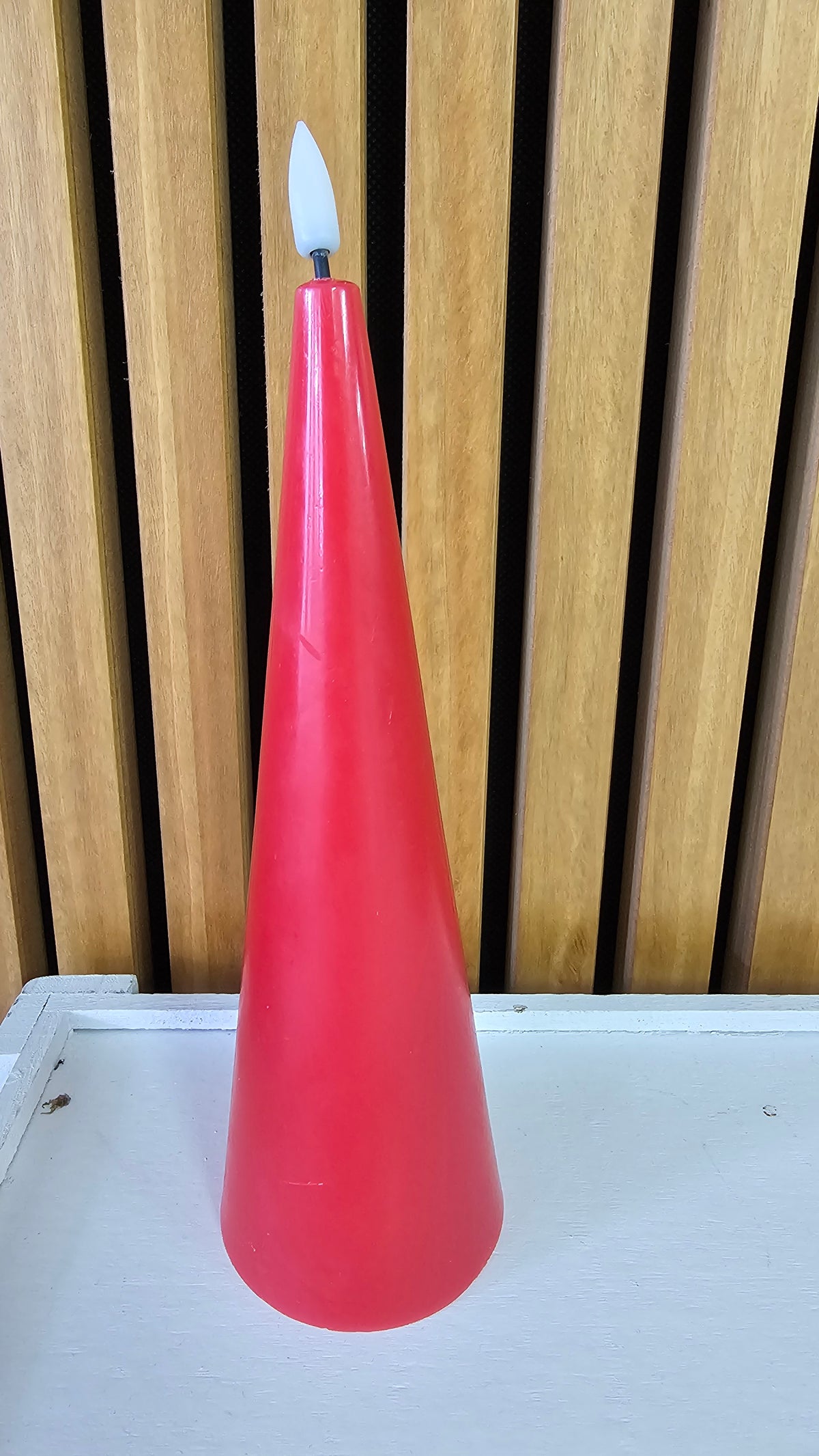Bullet wick LED candle red